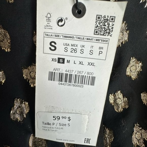 Zara Black Mini Dress - Picture 3 of 3